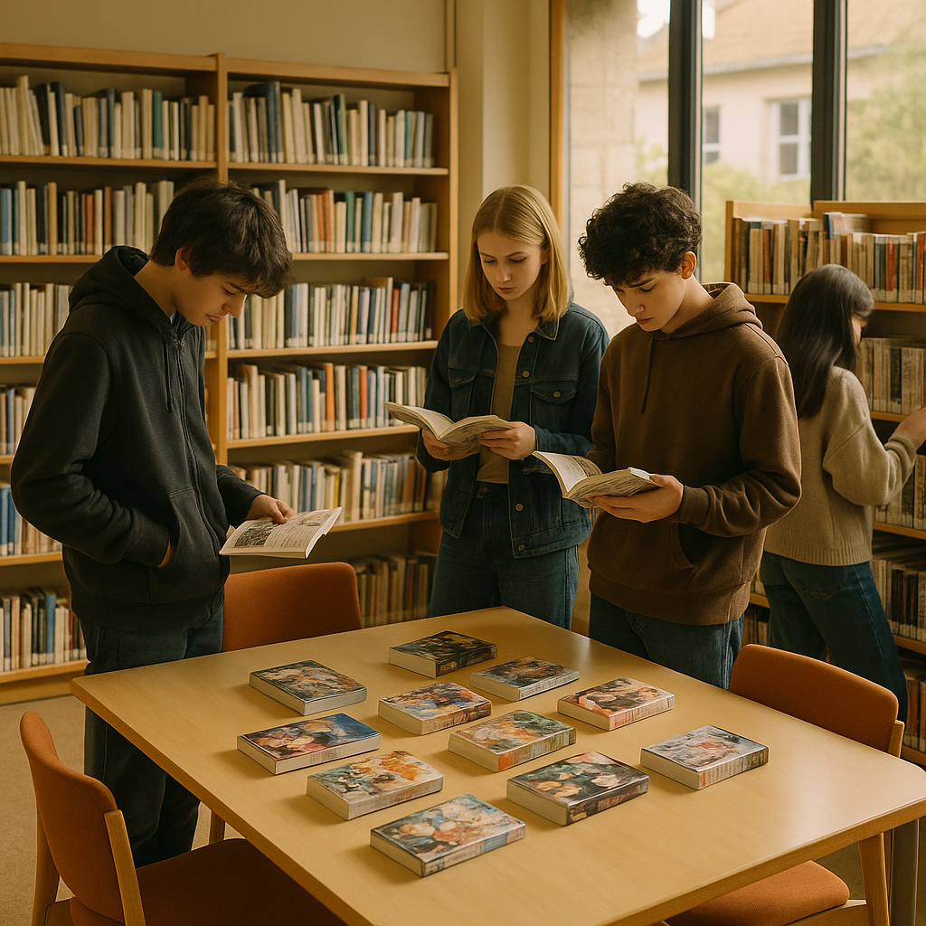 Atelier lecture pour ados bibliothèque Touraine : bien choisir