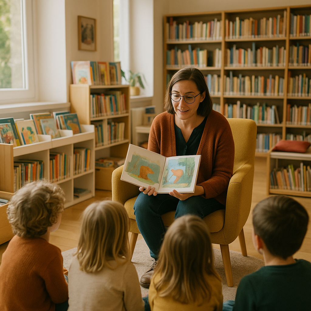 Lecture à voix haute pour enfants en bibliothèque : guide pratique