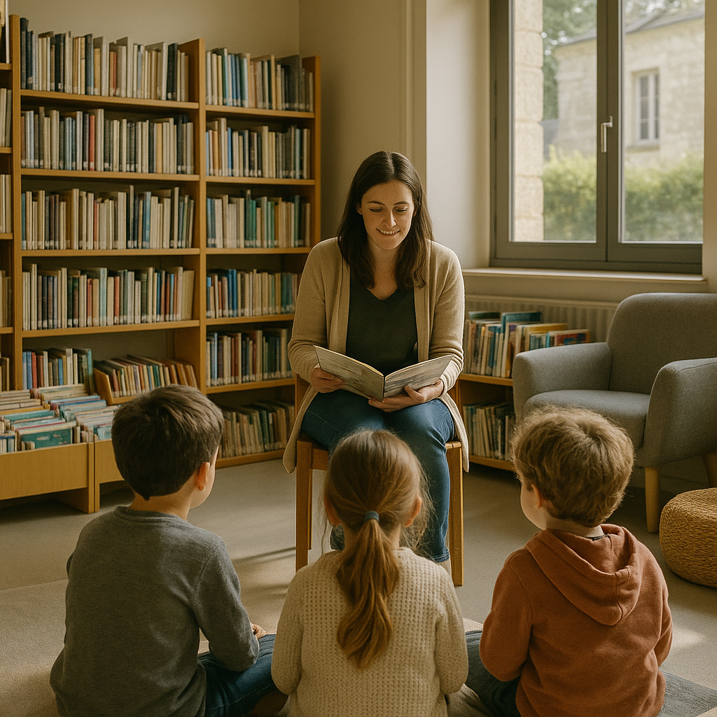 Sortie scolaire bibliothèque Indre-et-Loire : animation lecture